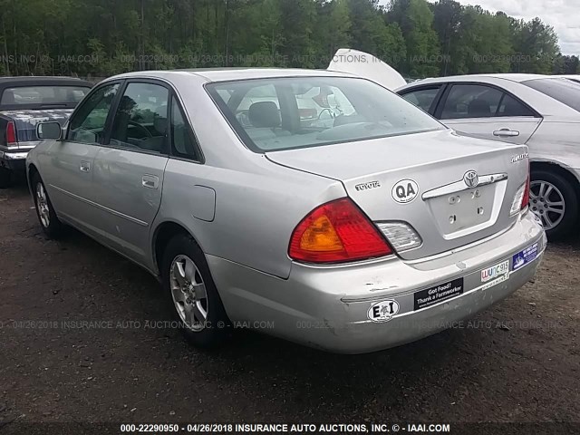 4T1BF28BX1U157128 - 2001 TOYOTA AVALON XL/XLS SILVER photo 3