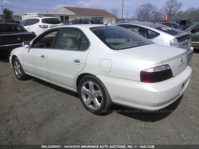 19UUA56943A074457 - 2003 ACURA 3.2TL TYPE-S WHITE photo 3