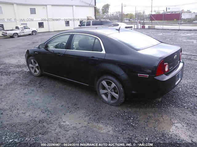 1G1ZF57599F234418 - 2009 CHEVROLET MALIBU HYBRID BLACK photo 3