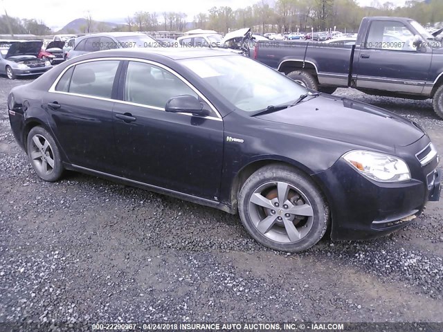 1G1ZF57599F234418 - 2009 CHEVROLET MALIBU HYBRID BLACK photo 6