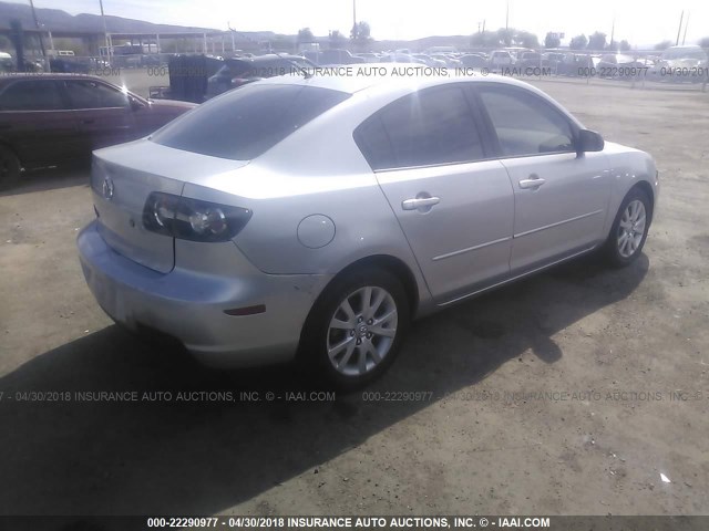 JM1BK12F671712589 - 2007 MAZDA 3 I SILVER photo 4