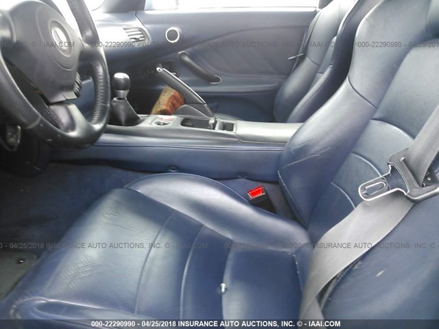 JHMAP11443T004318 - 2003 HONDA S2000 BLUE photo 8