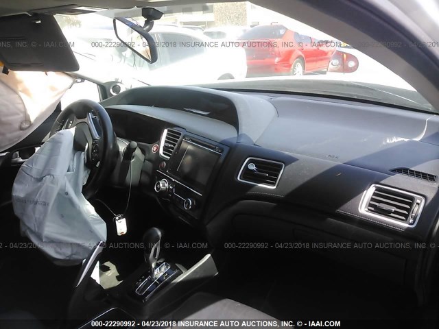 19XFB2F95FE201060 - 2015 HONDA CIVIC EXL WHITE photo 5