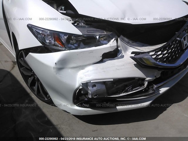 19XFB2F95FE201060 - 2015 HONDA CIVIC EXL WHITE photo 6