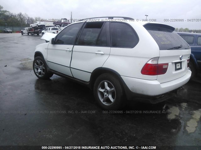 WBAFB3356YLH05036 - 2000 BMW X5 4.4I WHITE photo 3