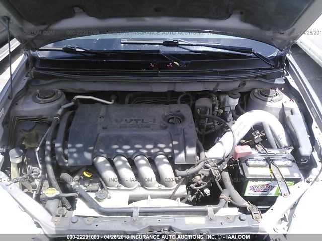 2T1KY38E14C245968 - 2004 TOYOTA COROLLA MATRIX XRS GRAY photo 10