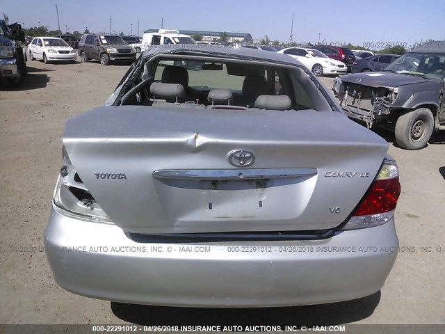 4T1BF32K35U609117 - 2005 TOYOTA CAMRY LE/XLE/SE SILVER photo 6