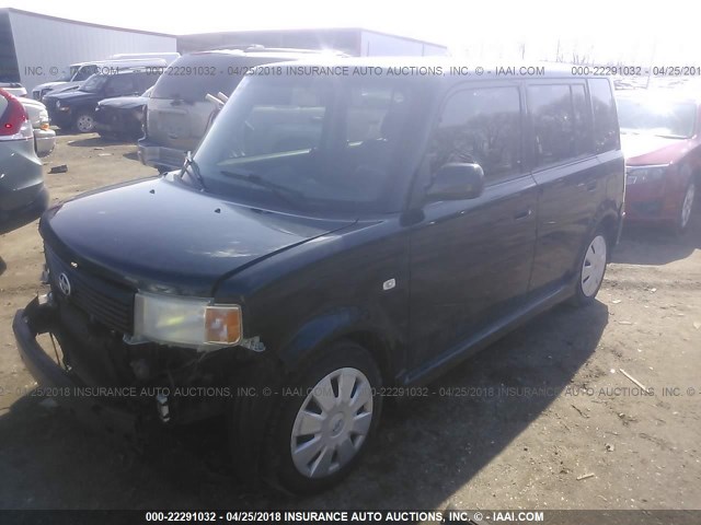 JTLKT324064053272 - 2006 TOYOTA SCION XB BLACK photo 2