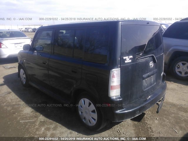 JTLKT324064053272 - 2006 TOYOTA SCION XB BLACK photo 3