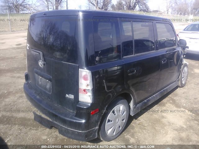 JTLKT324064053272 - 2006 TOYOTA SCION XB BLACK photo 4