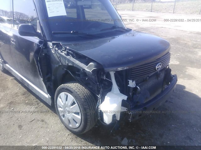 JTLKT324064053272 - 2006 TOYOTA SCION XB BLACK photo 6