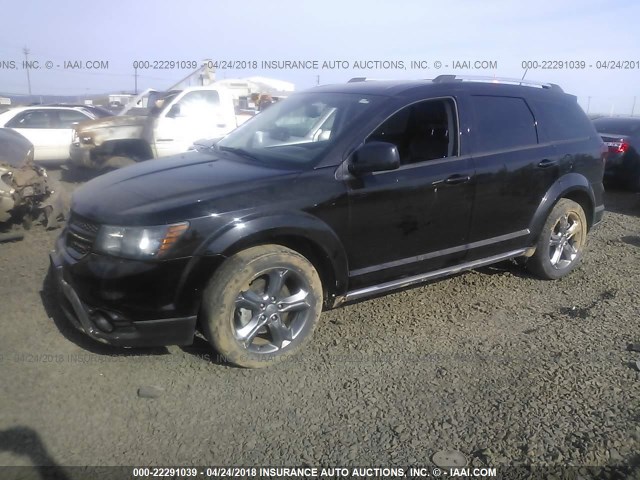 3C4PDDGG7GT227857 - 2016 DODGE JOURNEY CROSSROAD BLACK photo 2