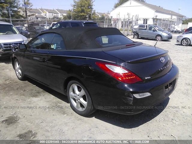 4T1FA38P57U112558 - 2007 TOYOTA CAMRY SOLARA SE/SLE BLACK photo 3