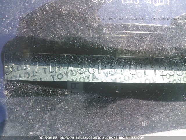 4T1FA38P57U112558 - 2007 TOYOTA CAMRY SOLARA SE/SLE შავი ფოტო 9