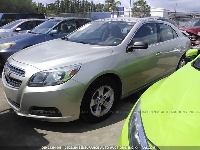 1G11B5SA3DF142212 - 2013 CHEVROLET MALIBU LS ოქროსფერი ფოტო 2