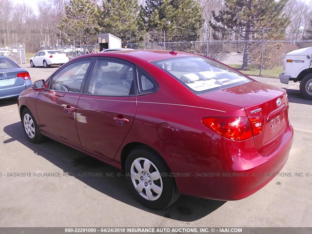 KMHDU46D88U348765 - 2008 HYUNDAI ELANTRA GLS/SE/LIMITED RED photo 3