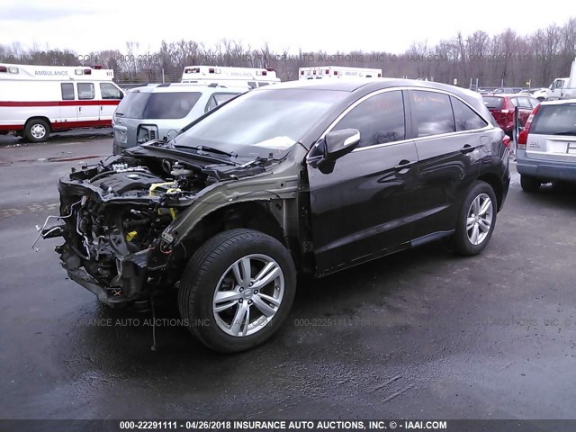 5J8TB4H52FL003778 - 2015 ACURA RDX TECHNOLOGY BROWN photo 2