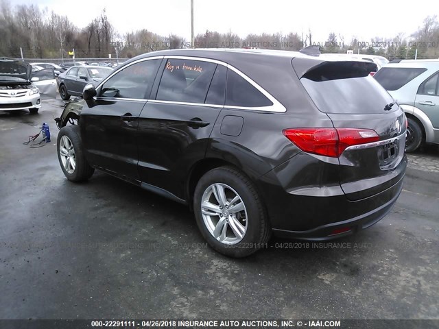 5J8TB4H52FL003778 - 2015 ACURA RDX TECHNOLOGY BROWN photo 3