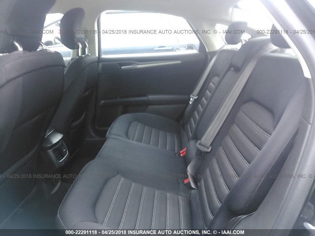 3FA6P0HR5DR283676 - 2013 FORD FUSION SE BLACK photo 8