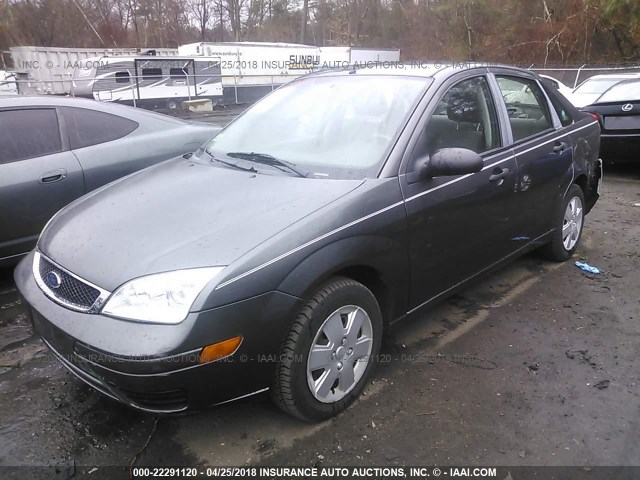 1FAFP34N07W211743 - 2007 FORD FOCUS ZX4/S/SE/SES GRAY photo 2