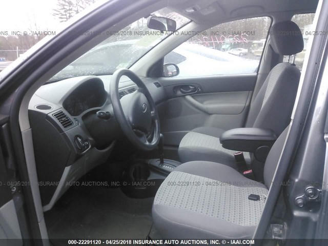 1FAFP34N07W211743 - 2007 FORD FOCUS ZX4/S/SE/SES GRAY photo 5