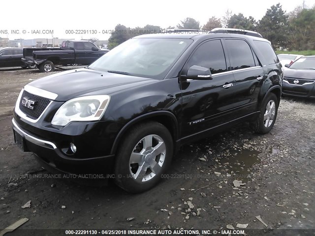 1GKEV23718J224724 - 2008 GMC ACADIA SLT-1 BLACK photo 2