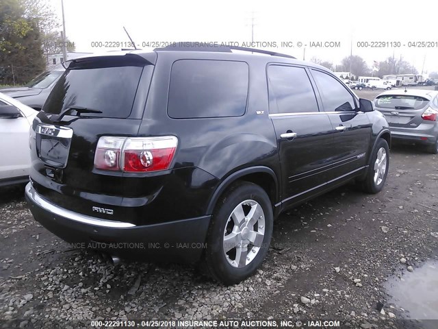 1GKEV23718J224724 - 2008 GMC ACADIA SLT-1 BLACK photo 4