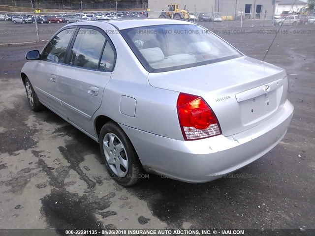 KMHDN46D16U352246 - 2006 HYUNDAI ELANTRA GLS/GT/LIMITED SILVER photo 3