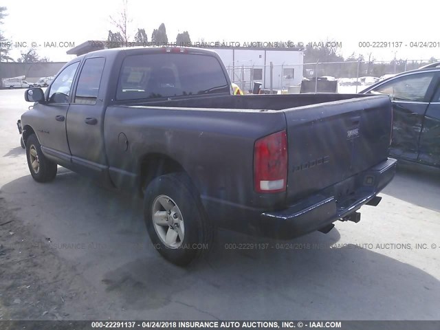 1D7HU18N52S575754 - 2002 DODGE RAM 1500 BLACK photo 3