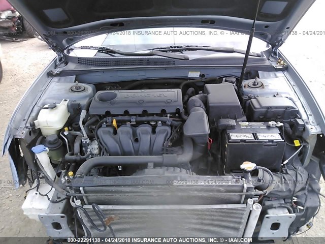 5NPET46C29H486655 - 2009 HYUNDAI SONATA GLS ლურჯი ფოტო 10