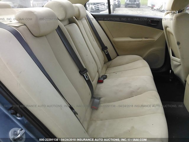 5NPET46C29H486655 - 2009 HYUNDAI SONATA GLS ლურჯი ფოტო 8