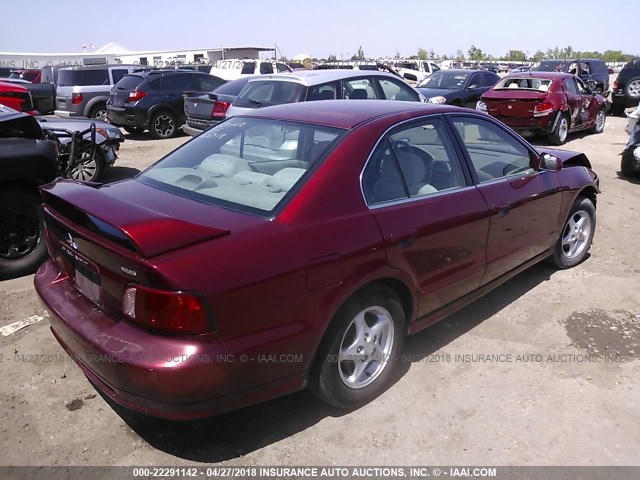 4A3AA46G53E113556 - 2003 MITSUBISHI GALANT ES/LS MAROON photo 4