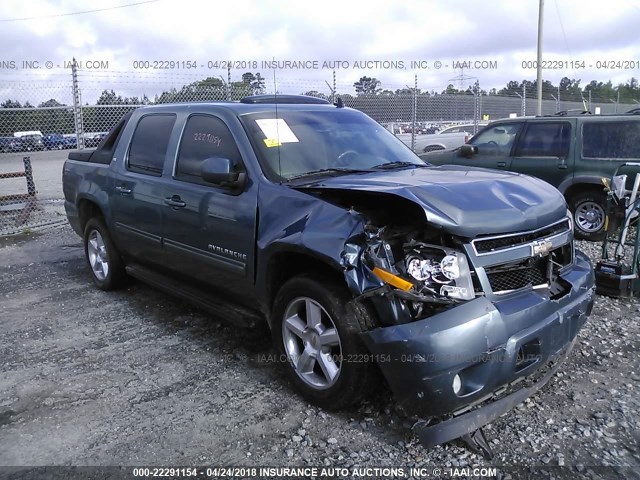 3GNEC22089G289392 - 2009 CHEVROLET AVALANCHE C1500 LT BLUE photo 1