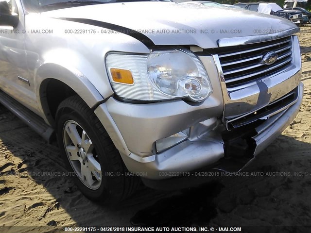 1FMEU73E48UA40253 - 2008 FORD EXPLORER XLT SILVER photo 6