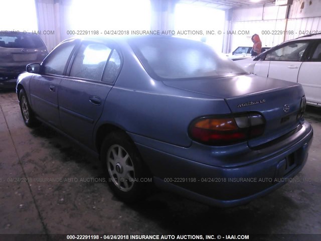 1G1NE52M7X6198502 - 1999 CHEVROLET MALIBU LS 蓝色 照片 3