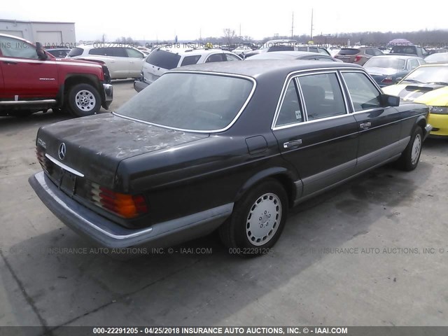 WDBCA35DXGA262232 - 1986 MERCEDES-BENZ 420 SEL BLACK photo 4