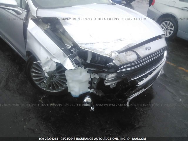 3FA6P0D98FR156445 - 2015 FORD FUSION TITANIUM SILVER photo 6