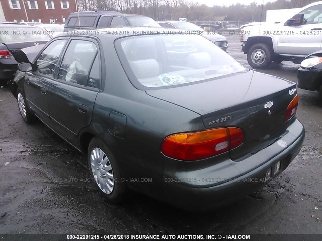 1Y1SK52811Z424864 - 2001 CHEVROLET GEO PRIZM LSI GREEN photo 3