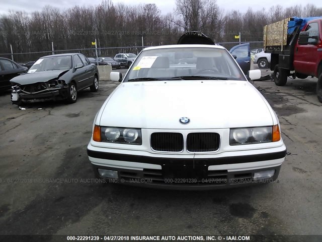 WBACB431XPFL02550 - 1993 BMW 325 I AUTOMATIC WHITE photo 6