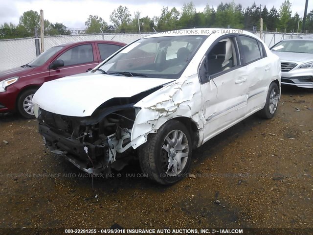 3N1AB6AP7AL673212 - 2010 NISSAN SENTRA 2.0/2.0S/SR/2.0SL WHITE photo 6