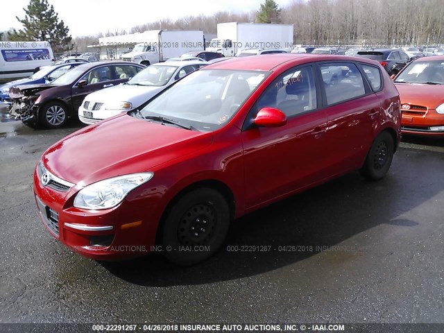 KMHDB8AE5CU142289 - 2012 HYUNDAI ELANTRA TOURING GLS RED photo 2