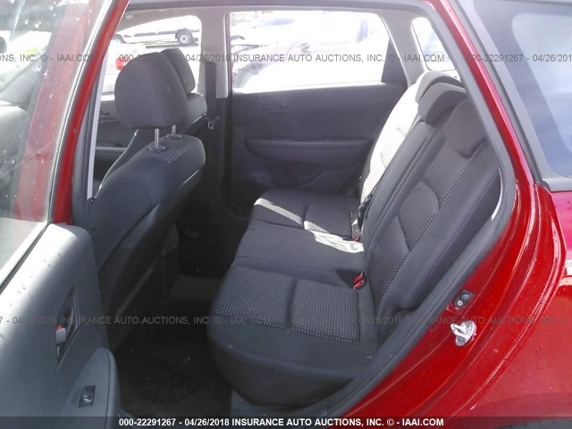 KMHDB8AE5CU142289 - 2012 HYUNDAI ELANTRA TOURING GLS RED photo 8