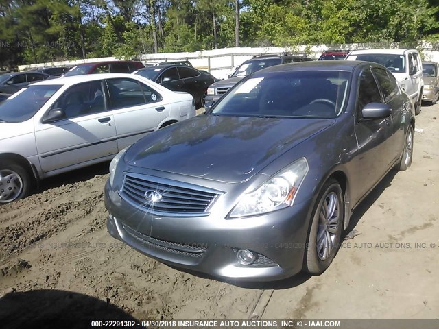 JN1CV6AP2DM717630 - 2013 INFINITI G37 JOURNEY/SPORT GRAY photo 2