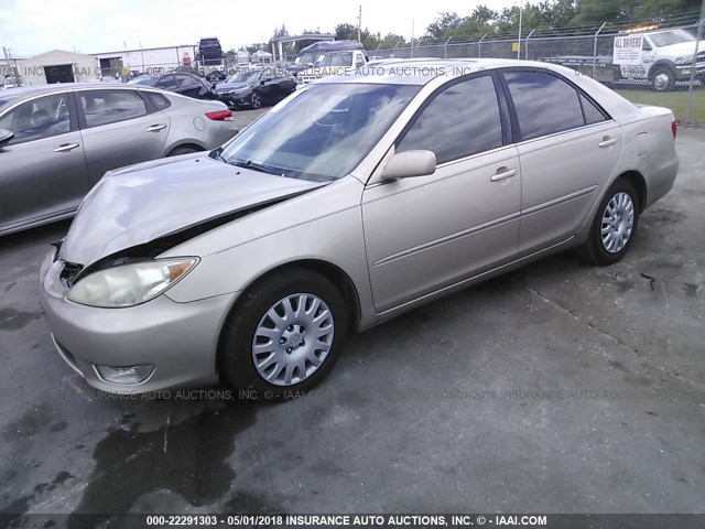 4T1BF30K25U620760 - 2005 TOYOTA CAMRY LE/XLE/SE 金色 照片 2