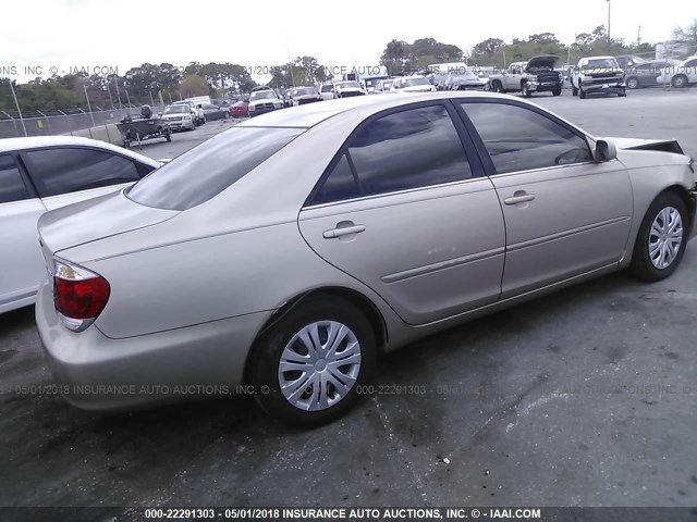 4T1BF30K25U620760 - 2005 TOYOTA CAMRY LE/XLE/SE 金色 照片 4