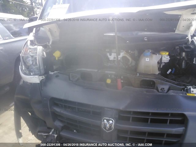 3C6TRVAG0HE552636 - 2017 RAM PROMASTER 1500 1500 STANDARD WHITE photo 10