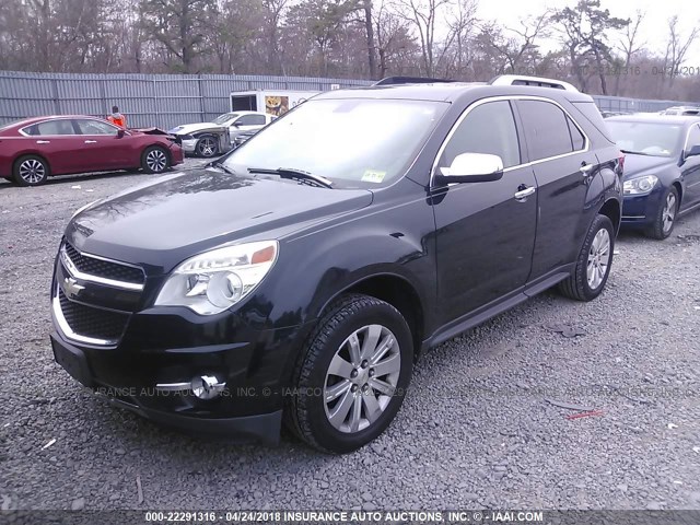 2CNFLGEY5A6240982 - 2010 CHEVROLET EQUINOX LTZ BLACK photo 2