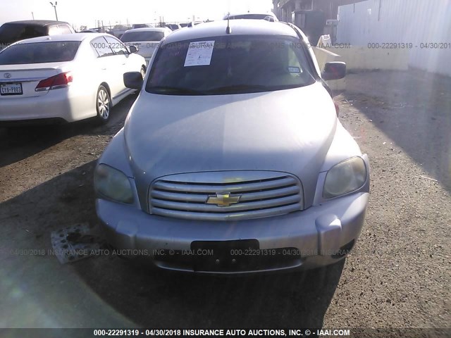 3GNCA13D18S677682 - 2008 CHEVROLET HHR LS SILVER photo 6