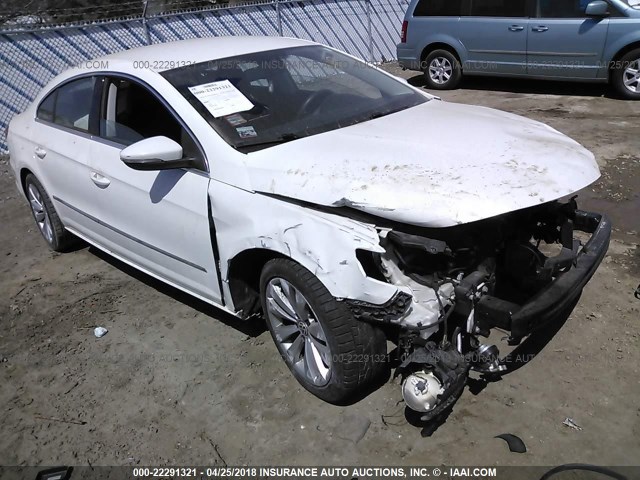 WVWMN7AN4BE703564 - 2011 VOLKSWAGEN CC SPORT WHITE photo 1