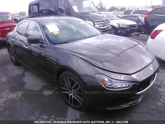 ZAM57XSA8F1130526 - 2015 MASERATI GHIBLI Dark Brown photo 1